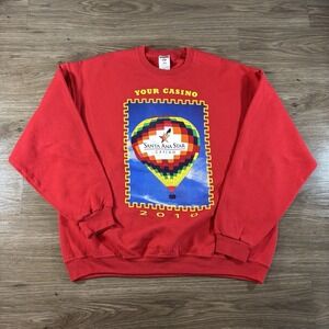 Vintage Jerzees Crewneck Sweatshirt Size XL Balloon Fiesta Santa Ana Star Casino